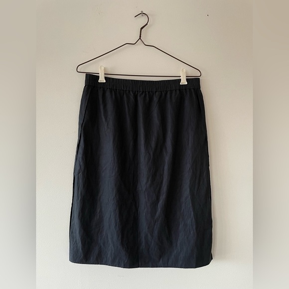 COS Dresses & Skirts - COS Cupro Cotton Double Side Slit Skirt